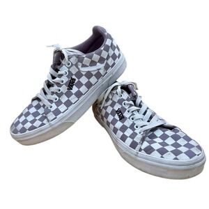 Vans Seldan Checkerboard Lavender and White Sneakers, Women's Size 7.5, EUC